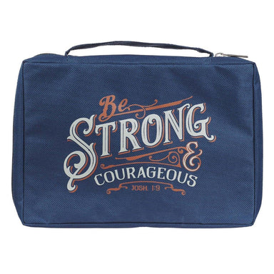 Be Strong & Courageous Navy Value Bible Case - Joshua 1:9 - Pura Vida Books
