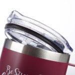 Be Strong & Courageous Very Berry Camp Style Stainless Steel Mug - Joshua 1:9 - Pura Vida Books