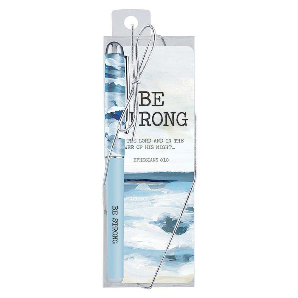 Be Strong Gift Pen with Bookmark - Pura Vida Books