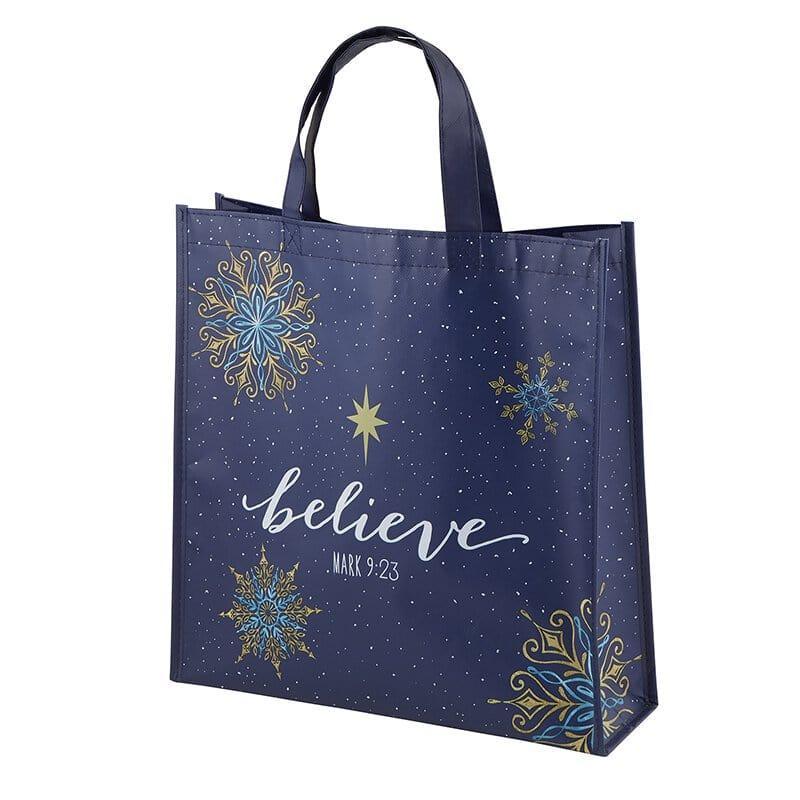 Believe Laminated Tote Bag - Pura Vida Books