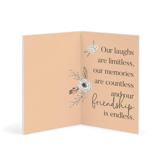 Best Friends For Life Wooden Keepsake Card - Pura Vida Books