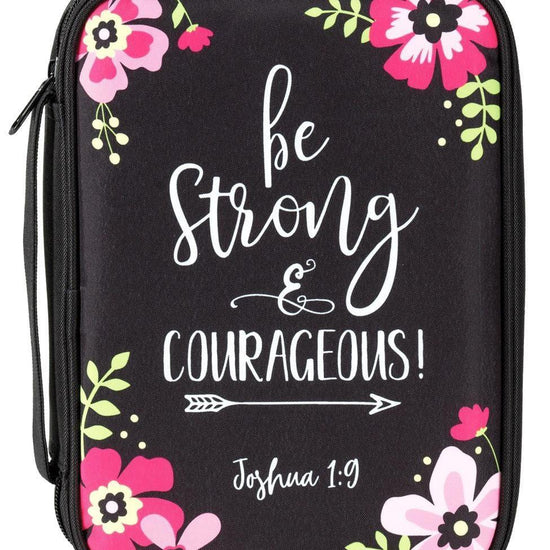 Bible cover be strong floral XL - Pura Vida Books