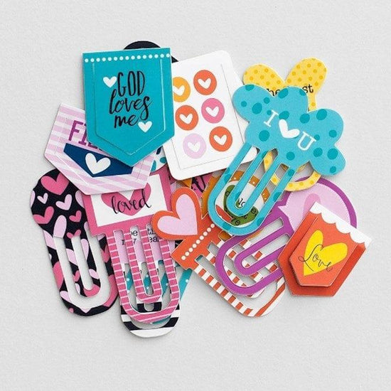 Bible Journaling-Designer Clips-Hearts (16 Pieces) - Pura Vida Books