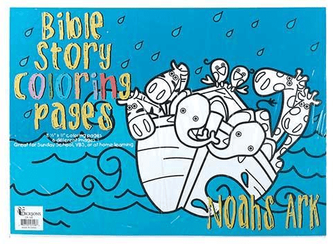 Bible Story Coloring Pages 8" X 11" - 6 Pages - Pura Vida Books