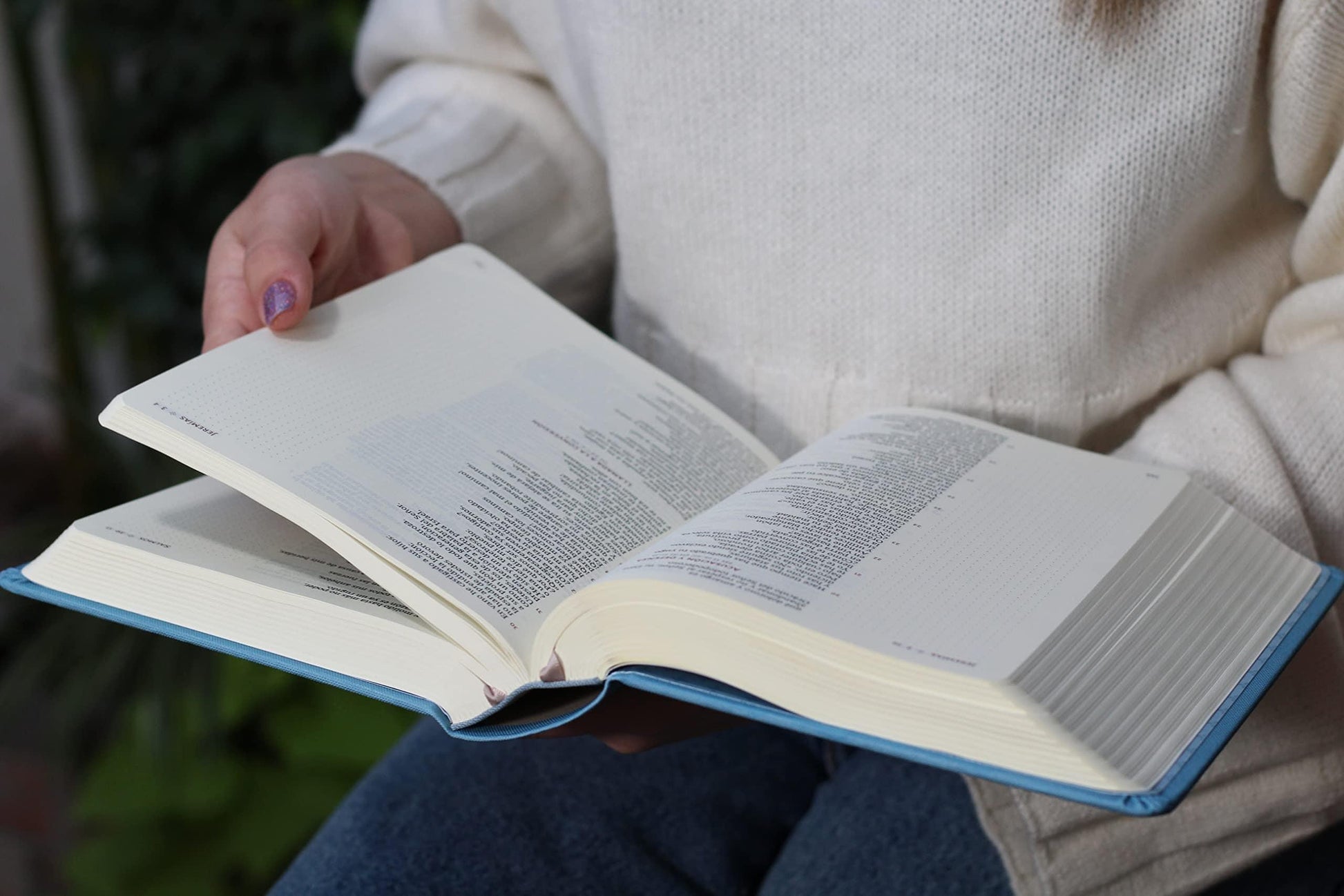 Biblia Católica de Apuntes, Tapa dura, Tela, Azul - Pura Vida Books