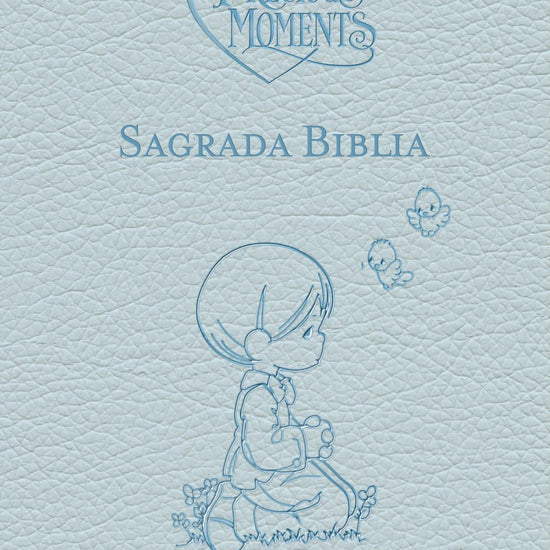 Biblia Católica Precious Moments™, Leathersoft, Azul celeste - Pura Vida Books