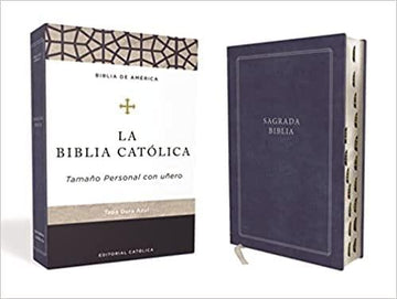 Biblia Católica, Tapa dura, Azul - Pura Vida Books