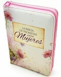 Biblia con Promesas | Tamaño compacta con cierre - RVR 1960 - blanco floral - Pura Vida Books