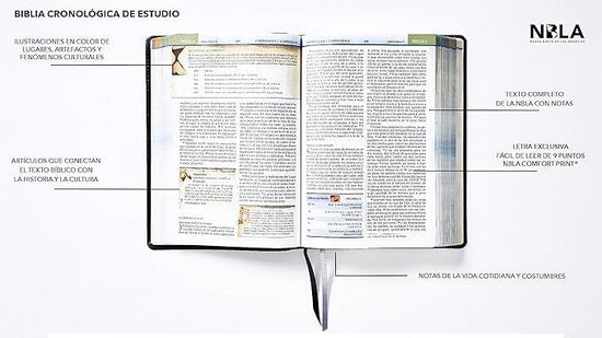 Biblia Cronológica de Estudio NBLA - Pura Vida Books