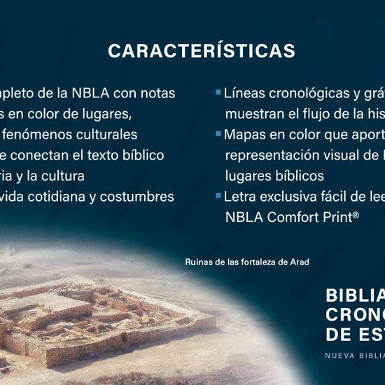 Biblia Cronológica de Estudio NBLA - Pura Vida Books