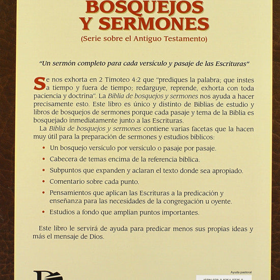 Biblia de bosquejos y sermones: Génesis 12-50 - Pura Vida Books