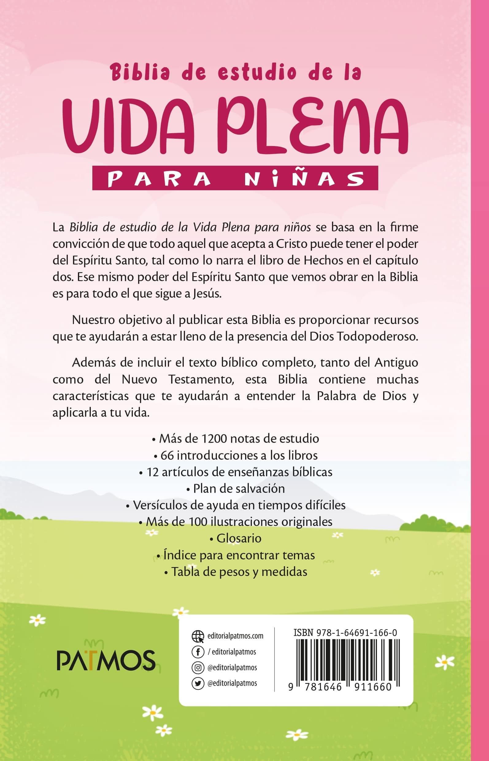 Biblia de estudio de la vida plena para niña - Pura Vida Books