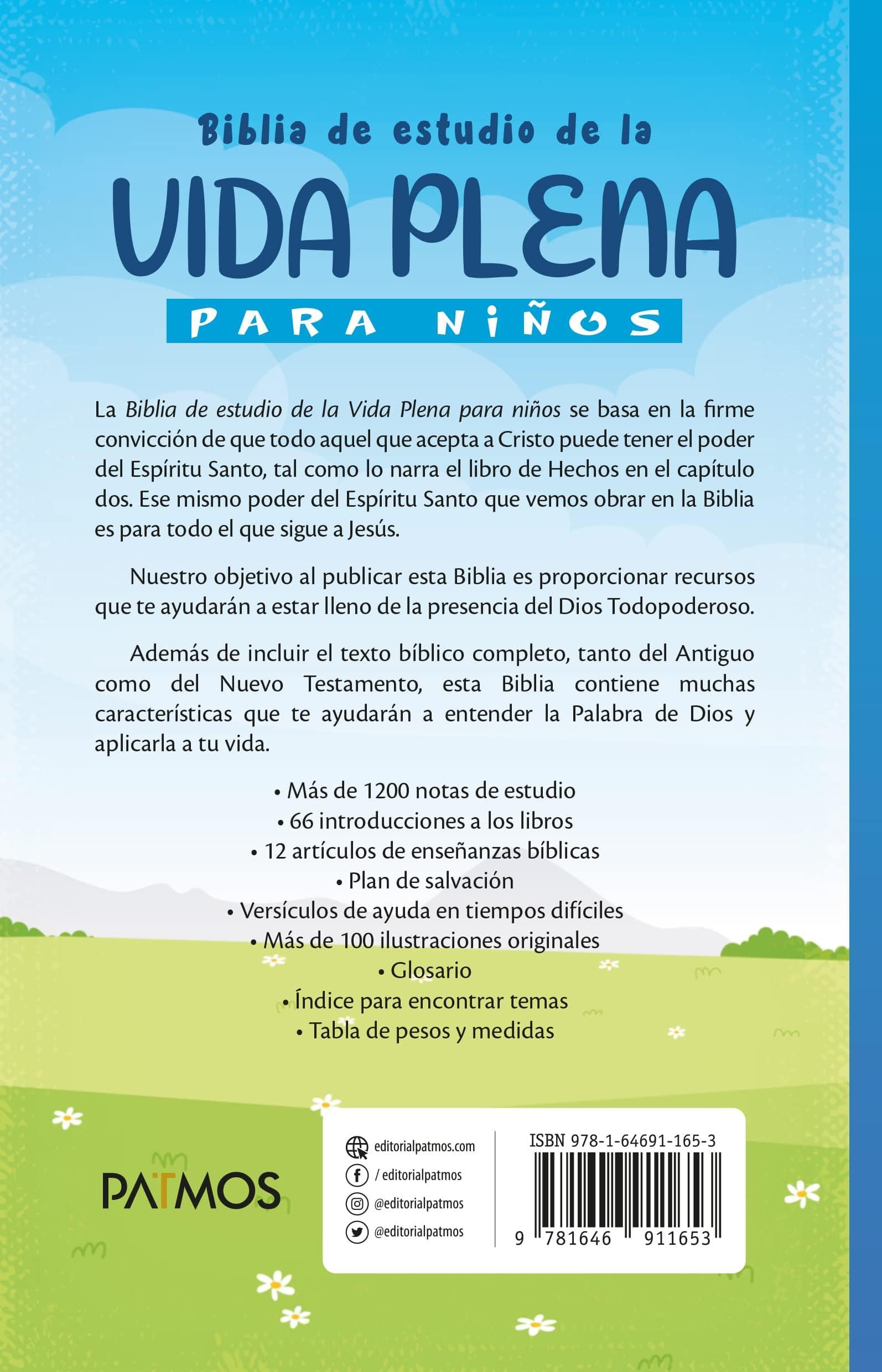 Biblia de estudio de la vida plena para niños - Pura Vida Books