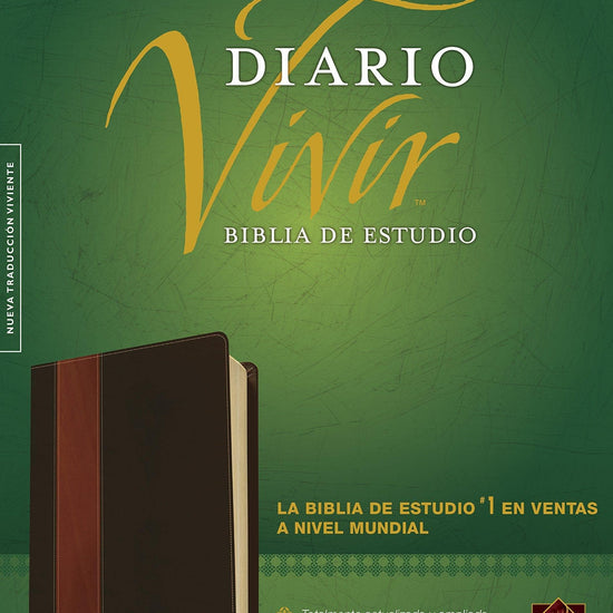 Biblia de estudio del diario vivir NTV (Letra Roja, SentiPiel, Café/Café claro, Índice) - Pura Vida Books