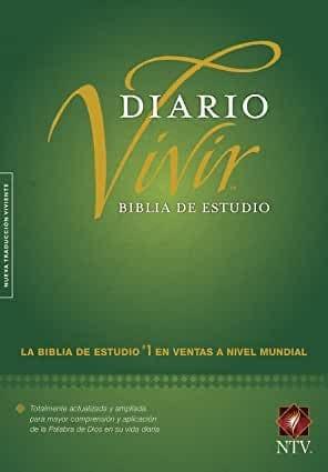 Biblia de estudio del diario vivir NTV (Letra Roja, Tapa dura, Verde, Índice) - Pura Vida Books