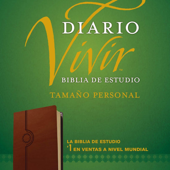 Biblia de estudio del diario vivir NTV, tamaño personal (Letra Roja, SentiPiel, Café claro) - Pura Vida Books