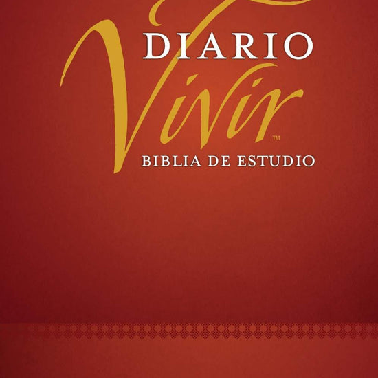 Biblia de estudio del diario vivir RVR60 (Letra Roja, Tapa dura, Vino tinto, Índice) - Pura Vida Books