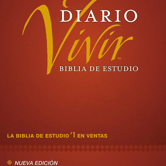 Biblia de estudio del diario vivir RVR60 (Letra Roja, Tapa dura, Vino tinto) - Pura Vida Books