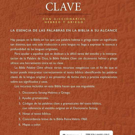 Biblia de Estudio Palabra Clave - Pura Vida Books