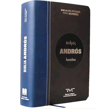 Biblia de estudio para hombres Andrós Letra grande 12 ptos. (RVC) - Pura Vida Books