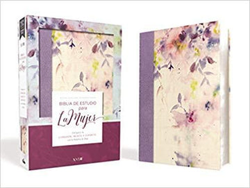 Biblia de Estudio para la Mujer NVI, Leathersoft/Tela Lila - Pura Vida Books