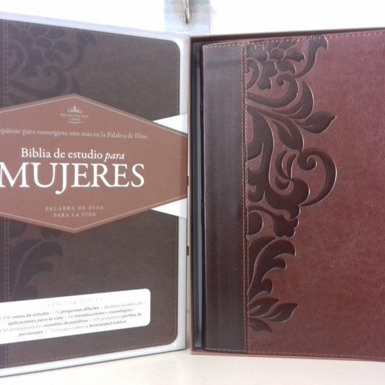 Biblia De Estudio Para Mujeres Rvr60 Símil Piel Café - Pura Vida Books