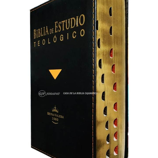 Biblia de Estudio RVR1960 Teologico Personal Tapa Piel con Índice - Pura Vida Books