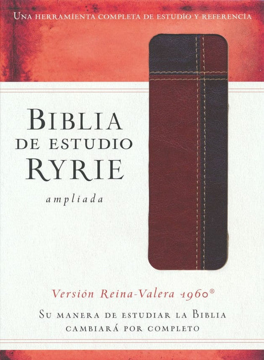 Biblia de Estudio Ryrie RVR1960: Edición Ampliada y Actualizada (Dúo-Tono Marrón con Indice)