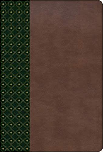 Biblia de Estudio Scofiel Duotono, verde oscuro/castaño símil piel con índice RVR1960 - Pura Vida Books