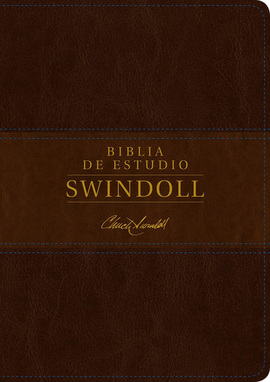Biblia de estudio Swindoll NTV SentiPiel, Café/ Café claro - Pura Vida Books