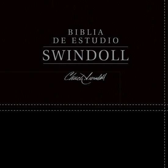 Biblia de estudio Swindoll NTV SentiPiel, Negro - Pura Vida Books