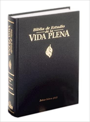 Biblia de Estudio Vida Plena, Dura, Negro, Índice - Pura Vida Books