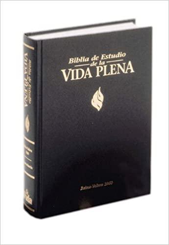 Biblia de Estudio Vida Plena Imit. Negro Indice - Pura Vida Books
