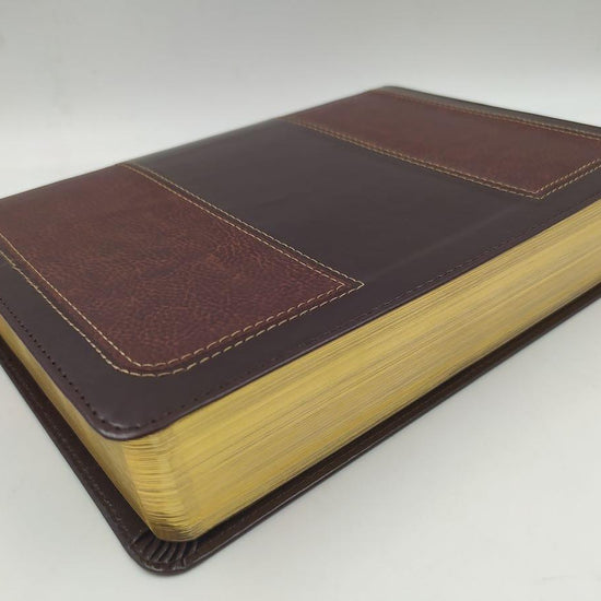 Biblia de Estudio Vida Plena RVR60 Dos Tonos Marron - Pura Vida Books