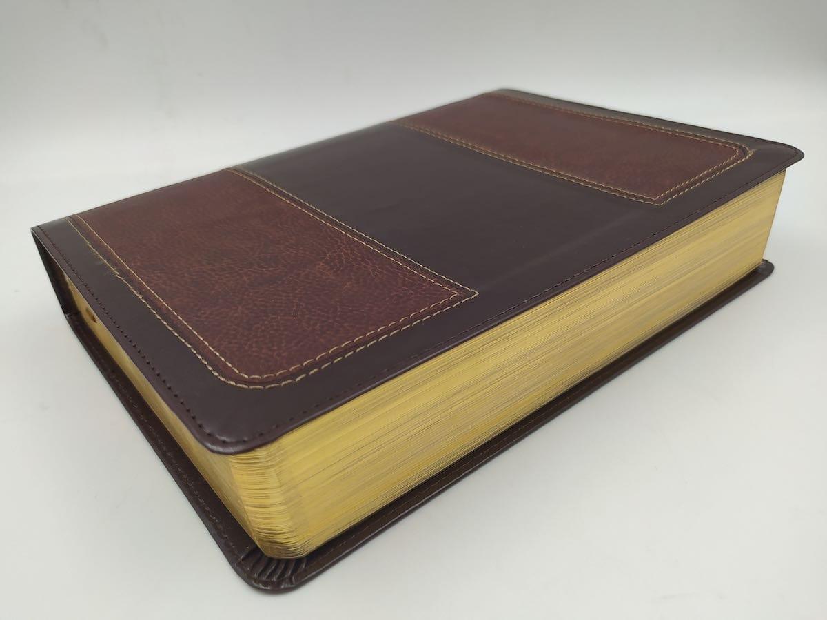 Biblia de Estudio Vida Plena RVR60 Dos Tonos Marron - Pura Vida Books