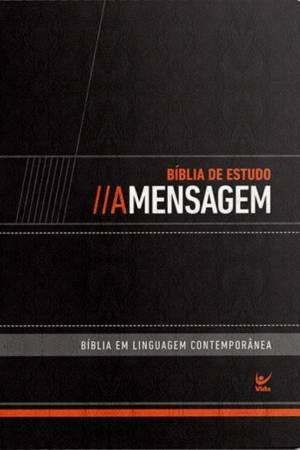 Bíblia De Estudo A Mensagem Com Índice - Preta Editora Vida - Pura Vida Books