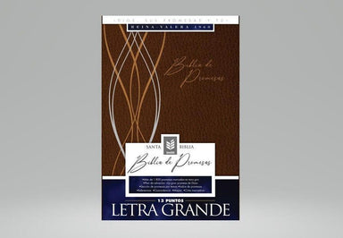 Biblia de Promesas Letra Grande RVR1960 - marron con índice - Pura Vida Books