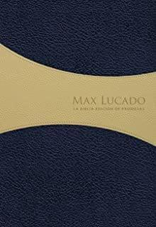 Biblia de Promesas Max Lucado (azul-crema) - Pura Vida Books