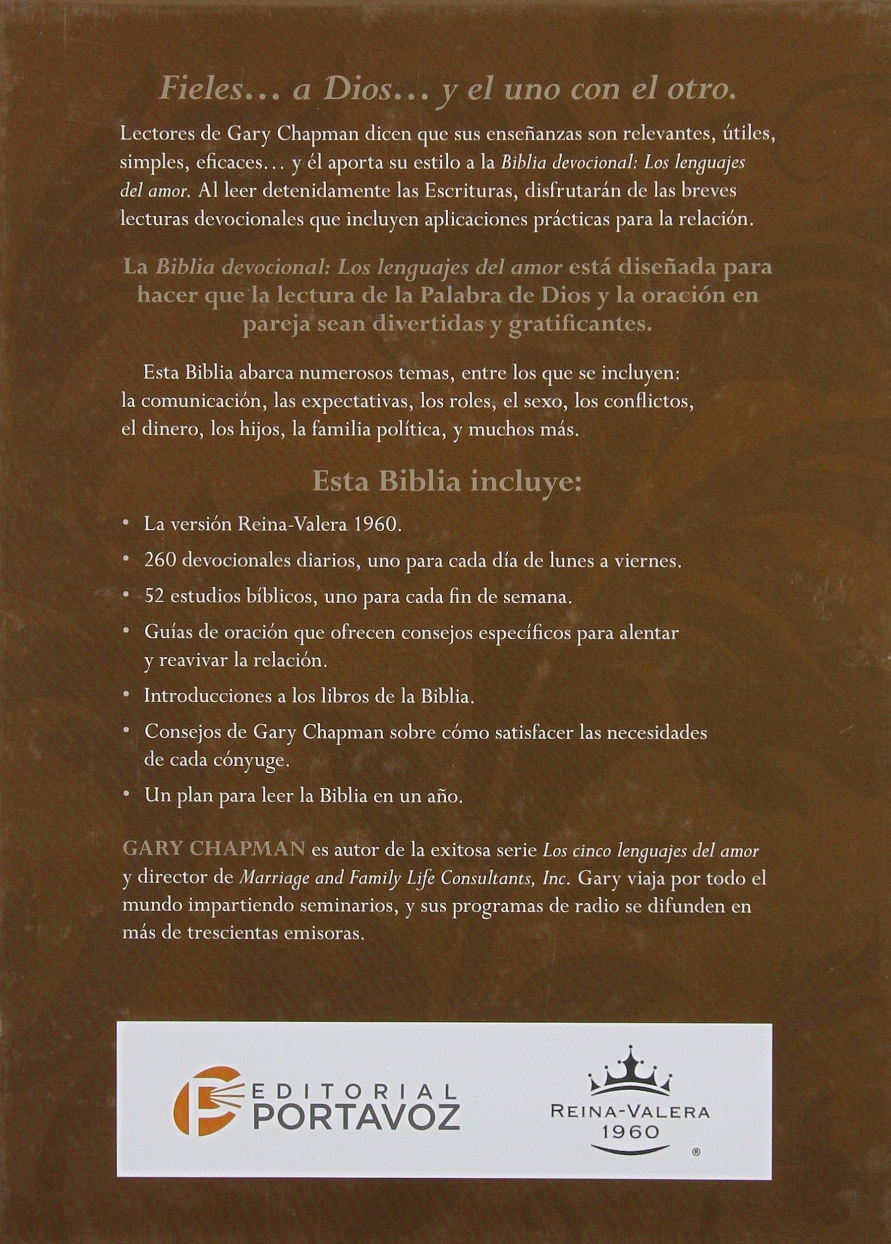 Biblia devocional: Lenguajes del amor RVR60 Blanco - Pura Vida Books