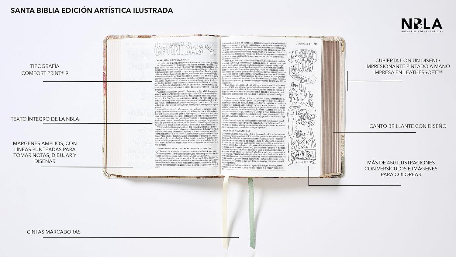 Biblia Edición Artística Ilustrada NBLA - Pura Vida Books