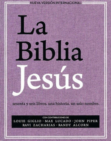 Biblia Jesús Tapa Dura Tela Lavanda NVI - Pura Vida Books