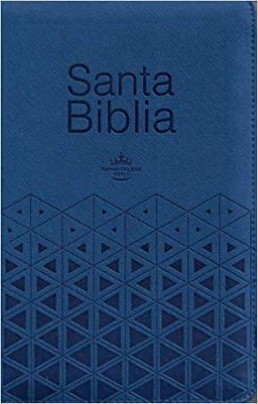 Biblia Letra Grande con Cierre Reina-Valera 1960 Azul - Pura Vida Books