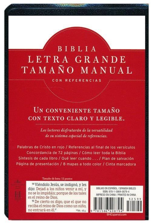 Biblia Letra Grande Tamaño Manual, negro imitación piel - RVR 60 - Pura Vida Books