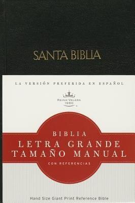 Biblia letra Grande Tamaño Manual, negro tapa dura - Pura Vida Books