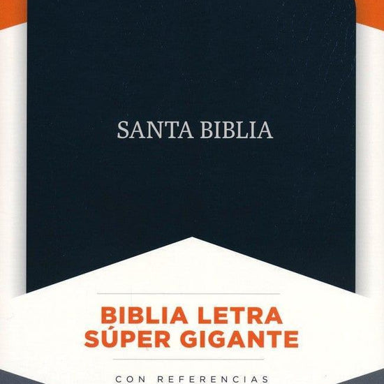 Biblia Letra Súper Gigante Negro, piel - Pura Vida Books