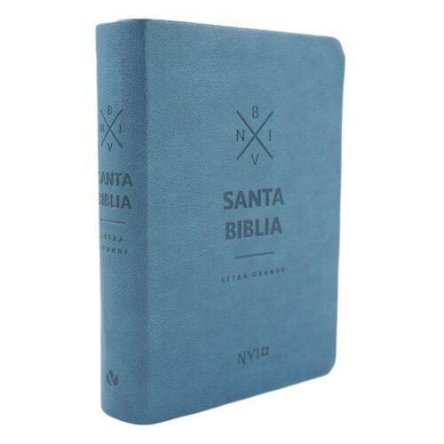 Biblia NVI letra grande - Tamaño mediano - Azul - Pura Vida Books