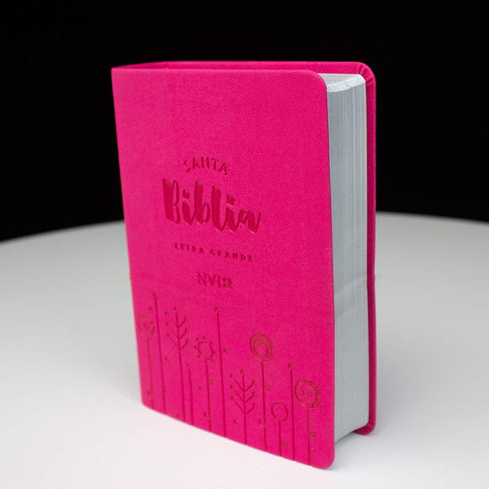 Biblia NVI letra grande - Tamaño mediano - Fucsia - Pura Vida Books