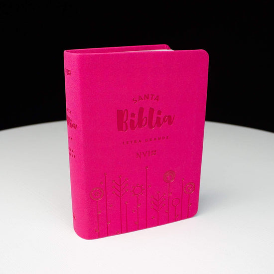 Biblia NVI letra grande - Tamaño mediano - Fucsia - Pura Vida Books