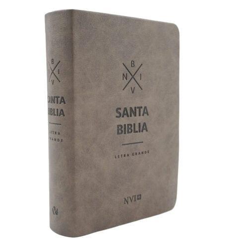 Biblia NVI letra grande - Tamaño mediano - Marron - Pura Vida Books