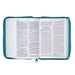 Biblia NVI letra grande - Tamaño mediano, zipper -Turquesa - Pura Vida Books